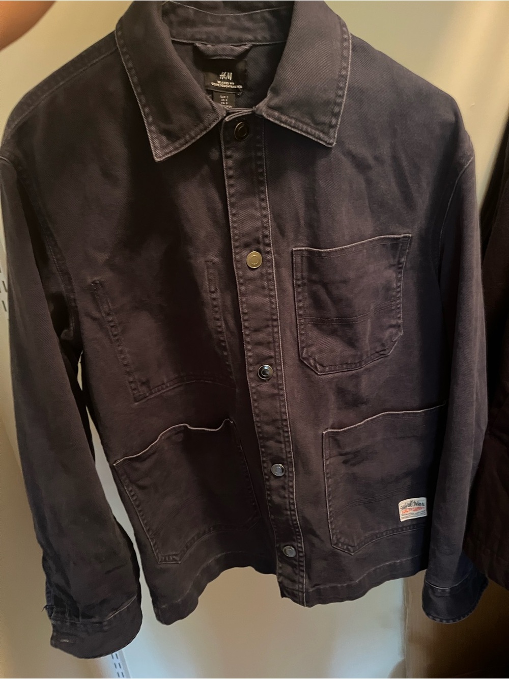 H&M Men's Navy Workwear Jacket — Men’s Small, Relaxed Fit